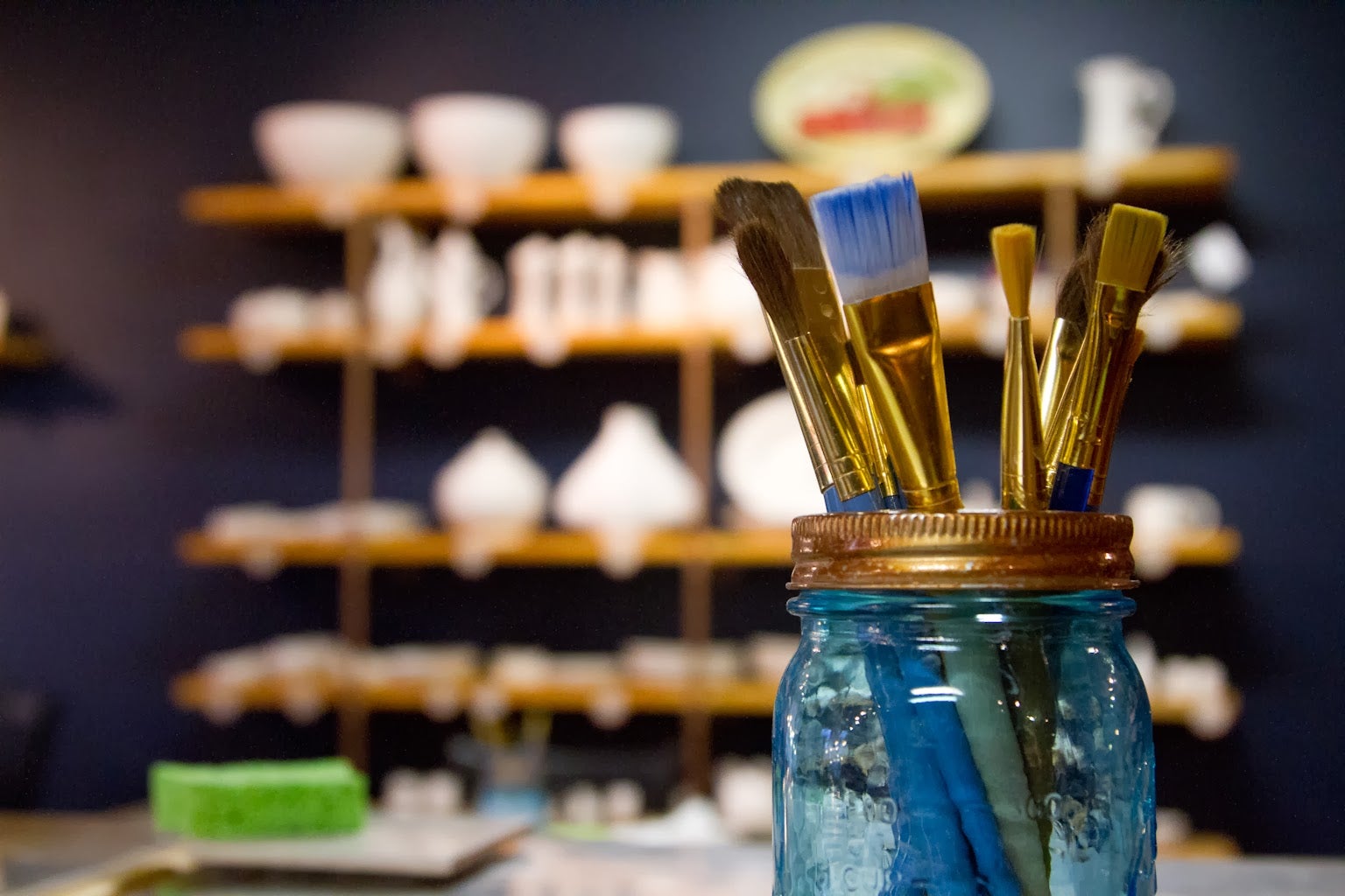 Paint Your Own Pottery Christmas themed Zebulon Pottery The